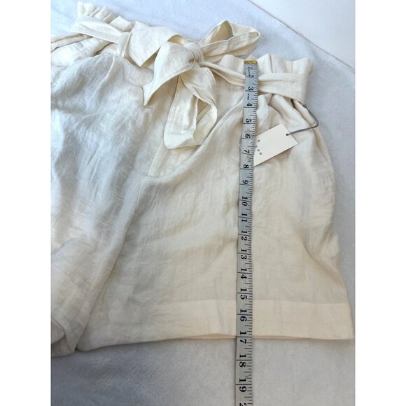 A New Day XL Cream Baggy shorts with waist Tie Paperbag NEW WITH TAGS - Picture 6 of 8